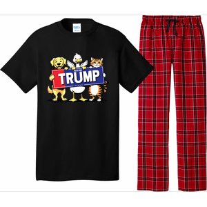 Cat Duck Dog Pets For Trump Pajama Set