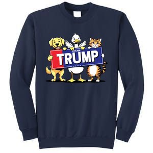 Cat Duck Dog Pets For Trump Sweatshirt