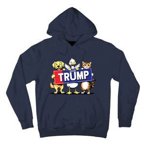 Cat Duck Dog Pets For Trump Tall Hoodie