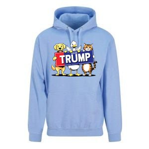 Cat Duck Dog Pets For Trump Unisex Surf Hoodie