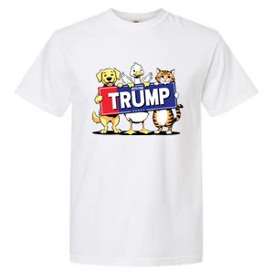 Cat Duck Dog Pets For Trump Garment-Dyed Heavyweight T-Shirt