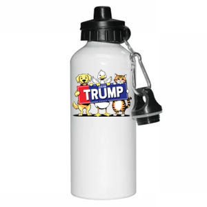 Cat Duck Dog Pets For Trump Aluminum Water Bottle