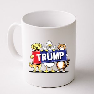 Cat Duck Dog Pets For Trump Coffee Mug