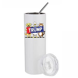 Cat Duck Dog Pets For Trump Stainless Steel Tumbler