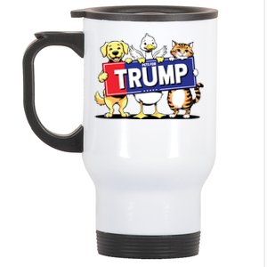 Cat Duck Dog Pets For Trump Stainless Steel Travel Mug