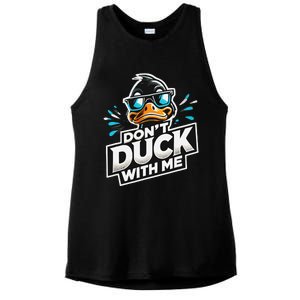 Cool Duck Don`T Duck Me Ladies PosiCharge Tri-Blend Wicking Tank