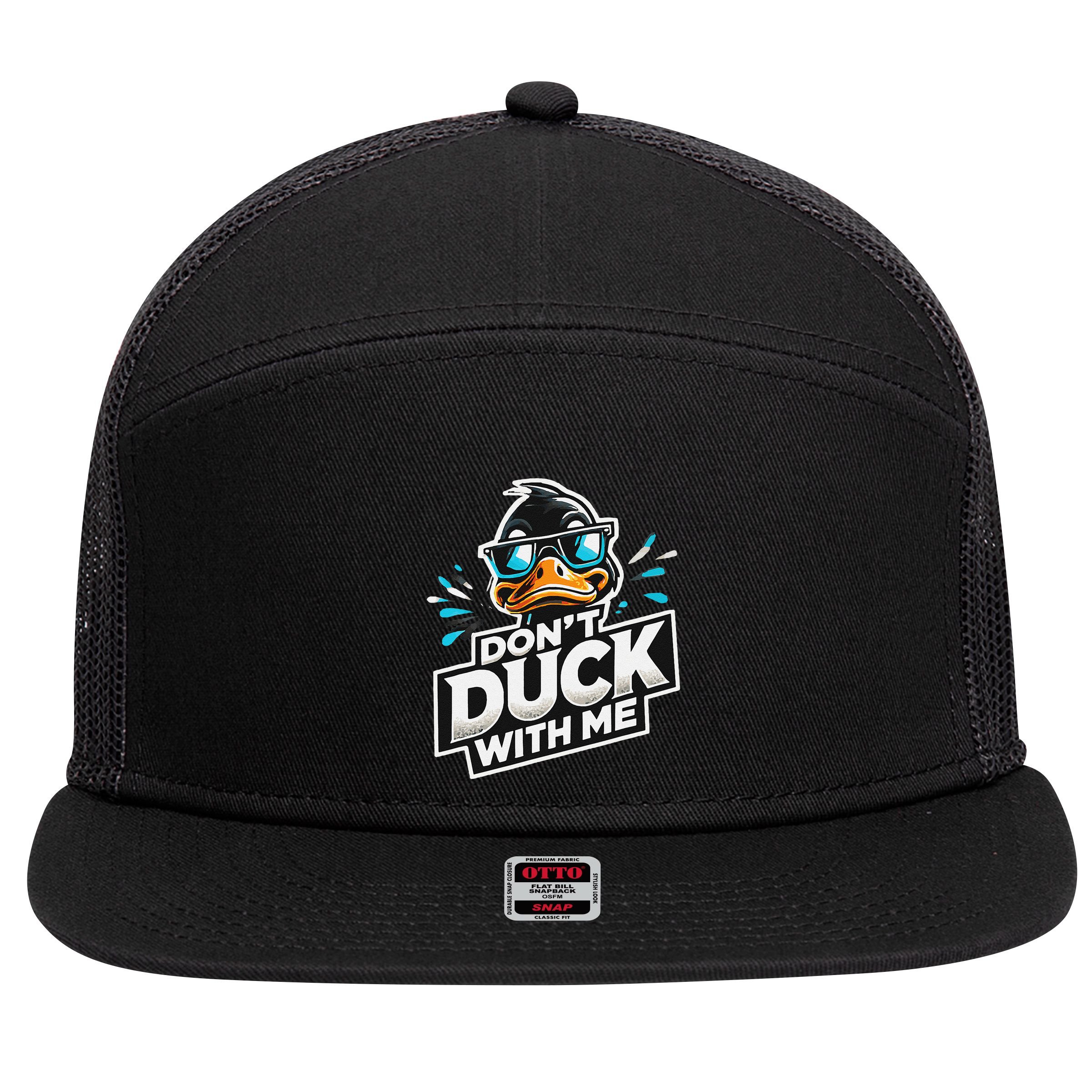 Cool Duck Don`T Duck Me 7 Panel Mesh Trucker Snapback Hat