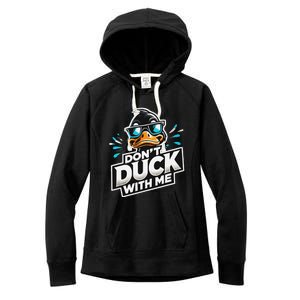 Cool Duck Don`T Duck Me Women's Fleece Hoodie