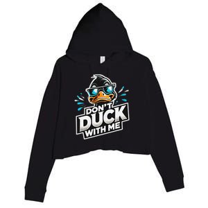 Cool Duck Don`T Duck Me Crop Fleece Hoodie