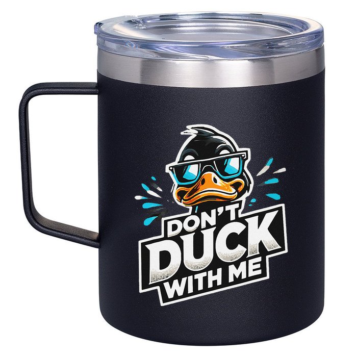 Cool Duck Don`T Duck Me 12oz Stainless Steel Coffee Mug