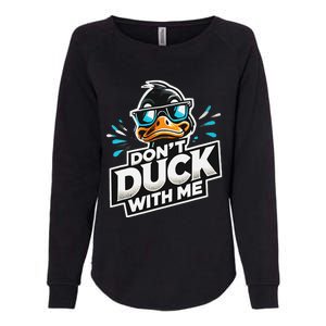 Cool Duck Don`T Duck Me Womens California Wash Sweatshirt