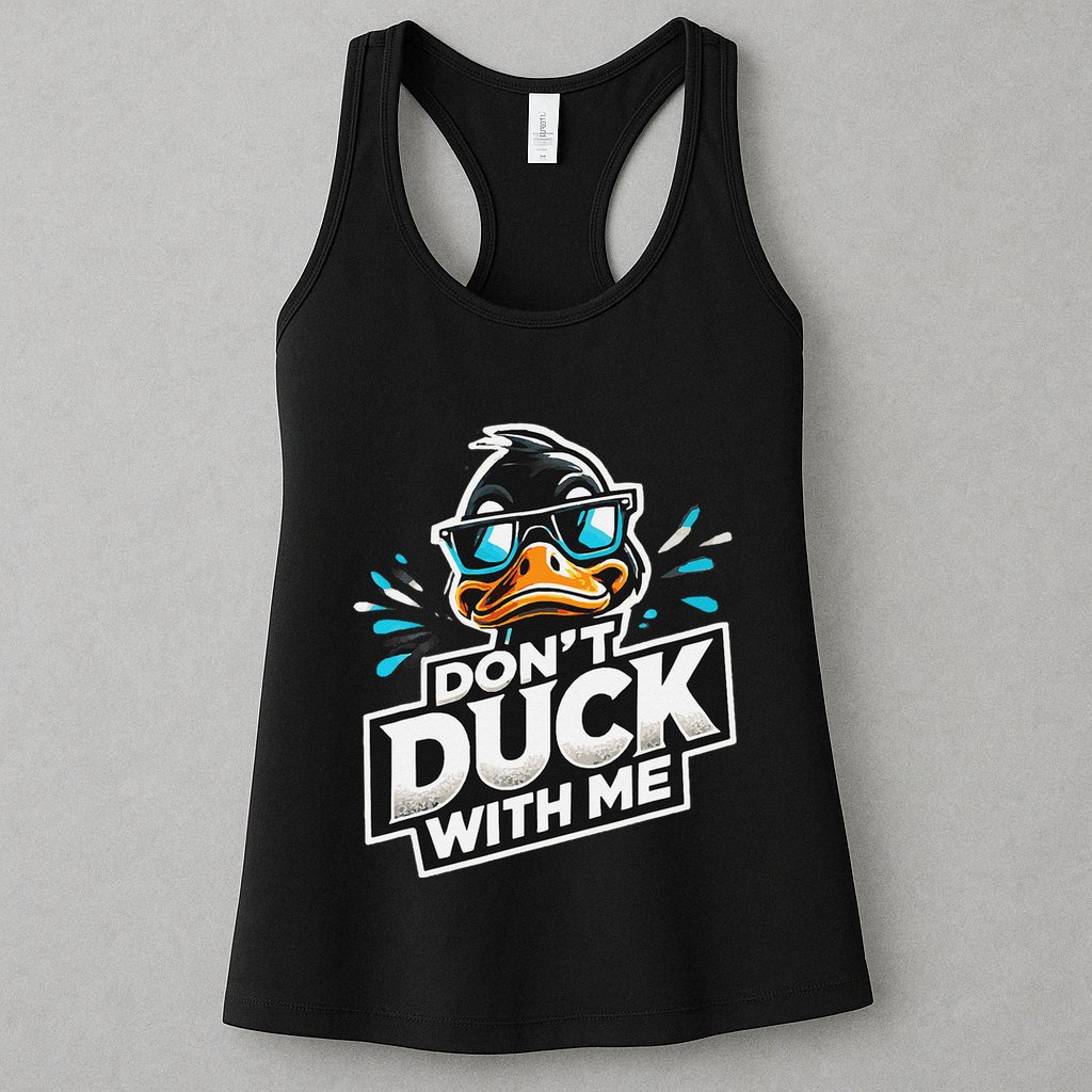Cool Duck Don`T Duck Me Womens Tank Top