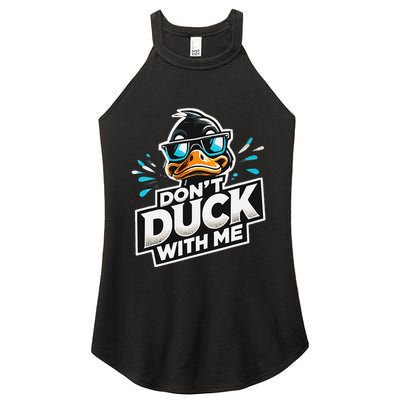 Cool Duck Don`T Duck Me Women's Perfect Tri Rocker Tank