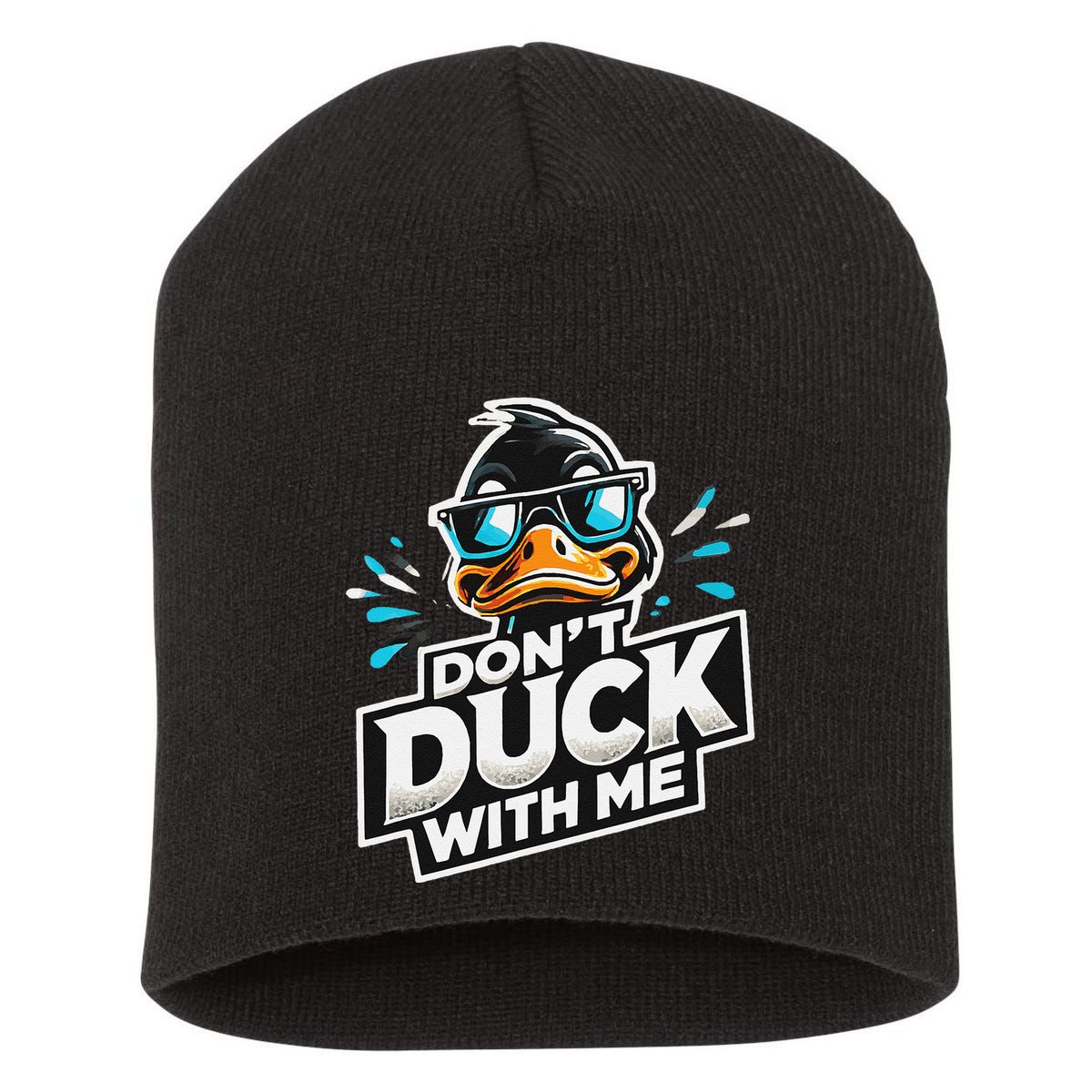 Cool Duck Don`T Duck Me Short Acrylic Beanie