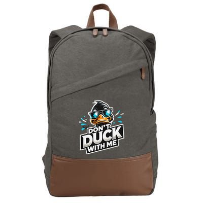 Cool Duck Don`T Duck Me Cotton Canvas Backpack