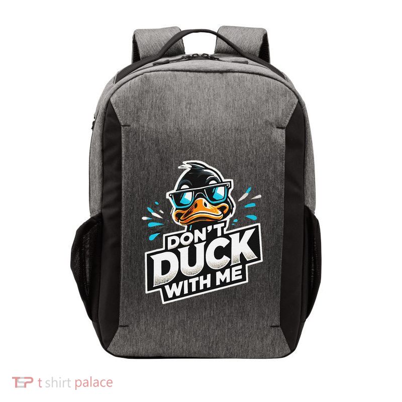 Cool Duck Don`T Duck Me Vector Backpack