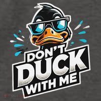 Cool Duck Don`T Duck Me Vector Backpack