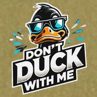 Cool Duck Don`T Duck Me Garment-Dyed Women's Muscle Tee