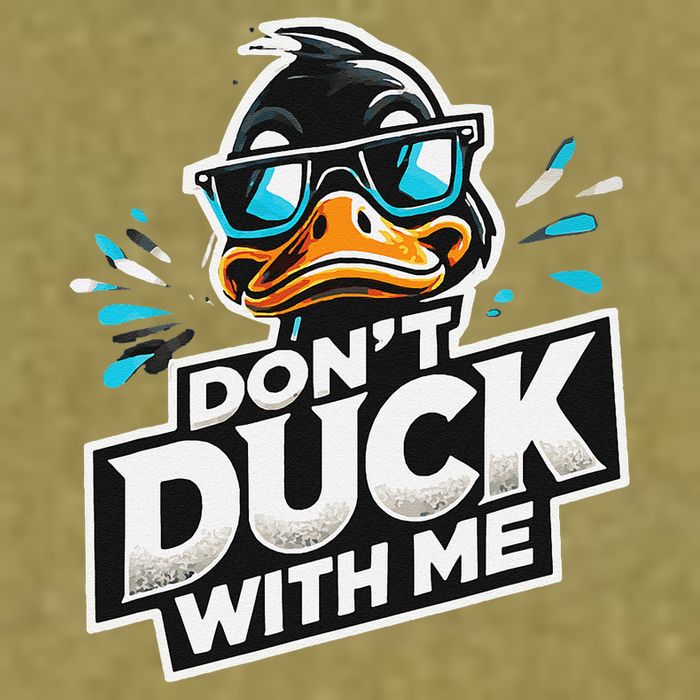 Cool Duck Don`T Duck Me Garment-Dyed Women's Muscle Tee