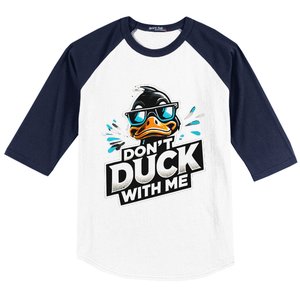 Cool Duck Don`T Duck Me Baseball Sleeve Shirt