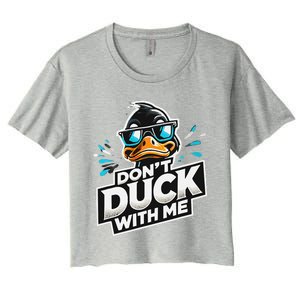 Cool Duck Don`T Duck Me Women's Crop Top Tee