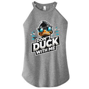 Cool Duck Don`T Duck Me Women's Perfect Tri Rocker Tank