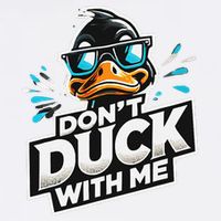 Cool Duck Don`T Duck Me Garment-Dyed Sweatshirt