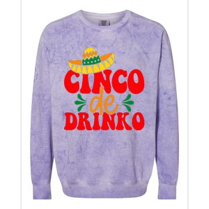 Cinco De Drinko Cricut Colorblast Crewneck Sweatshirt