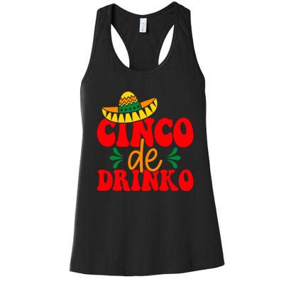 Cinco De Drinko Cricut Women's Racerback Tank