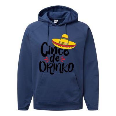 Cinco De Drinko Performance Fleece Hoodie