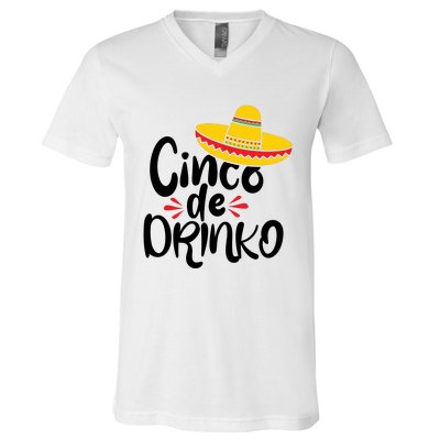 Cinco De Drinko V-Neck T-Shirt