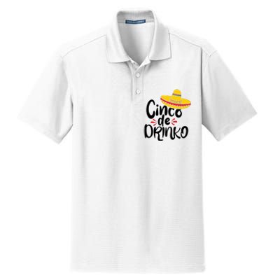 Cinco De Drinko Dry Zone Grid Polo