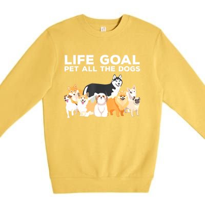 Cute Dog Design For Women Pet Animal Dog Owner Premium Crewneck Sweatshirt