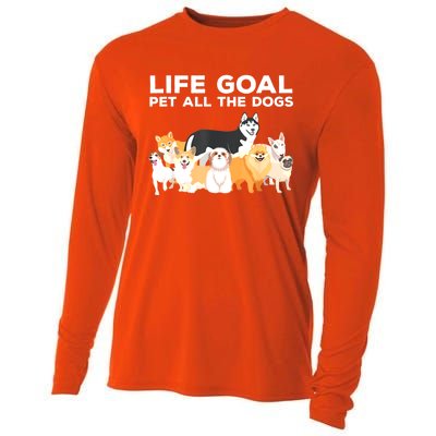 Cute Dog Design For Women Pet Animal Dog Owner Cooling Performance Long Sleeve Crew