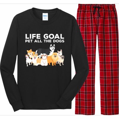 Cute Dog Design For Women Pet Animal Dog Owner Long Sleeve Pajama Set