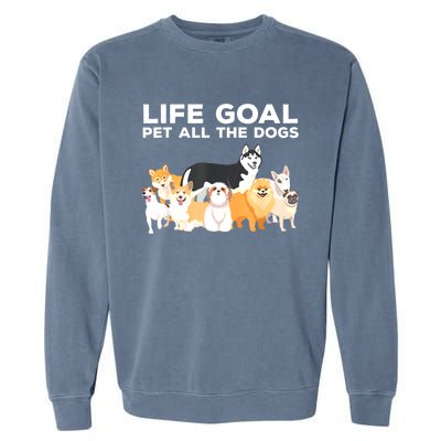 Cute Dog Design For Women Pet Animal Dog Owner Garment-Dyed Sweatshirt