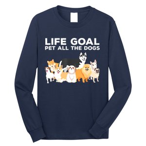 Cute Dog Design For Women Pet Animal Dog Owner Long Sleeve Shirt