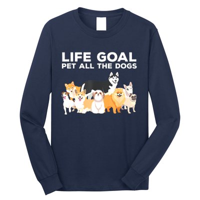 Cute Dog Design For Women Pet Animal Dog Owner Long Sleeve Shirt