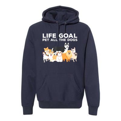 Cute Dog Design For Women Pet Animal Dog Owner Premium Hoodie