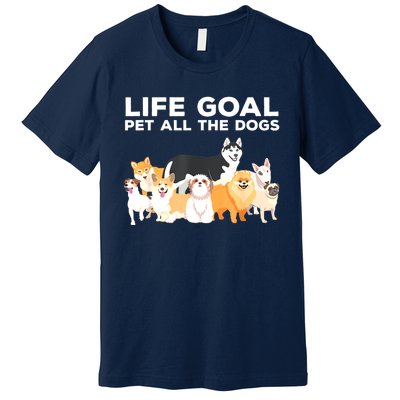 Cute Dog Design For Women Pet Animal Dog Owner Premium T-Shirt