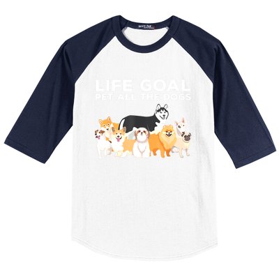 Cute Dog Design For Women Pet Animal Dog Owner Baseball Sleeve Shirt