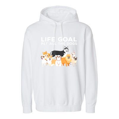 Cute Dog Design For Women Pet Animal Dog Owner Garment-Dyed Fleece Hoodie