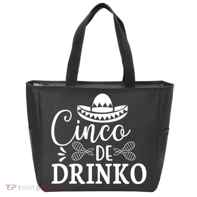 Cinco De Drinko Zip Tote Bag
