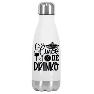 Cinco De Drinko Stainless Steel Insulated Water Bottle