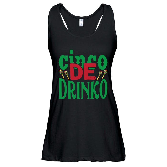 Cinco De Drinko 3 Ladies Essential Flowy Tank