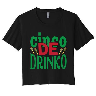 Cinco De Drinko 3 Women's Crop Top Tee