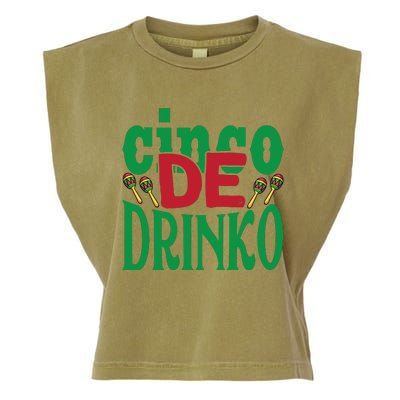 Cinco De Drinko 3 Garment-Dyed Women's Muscle Tee