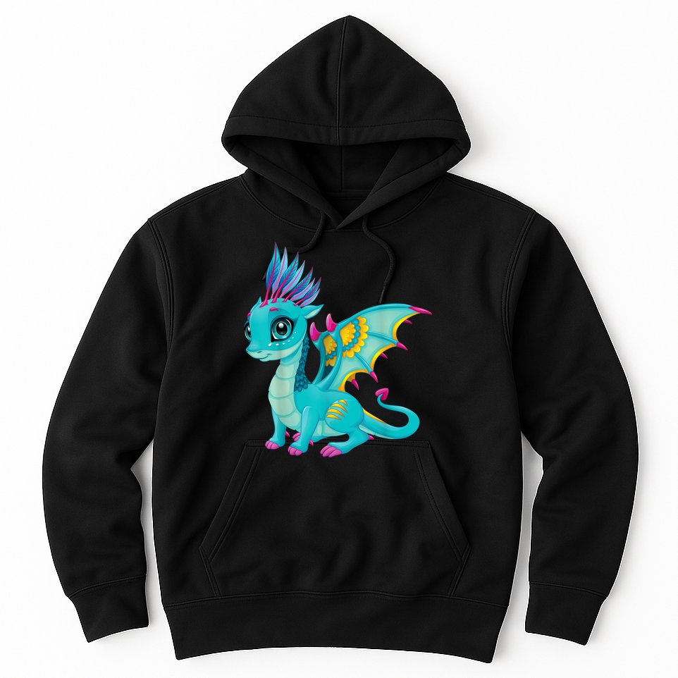 Cute Dragon Design Hoodie