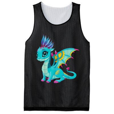 Cute Dragon Design Mesh Reversible Basketball Jersey Tank