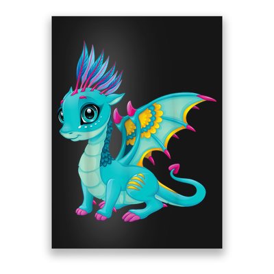 Cute Dragon Design Poster